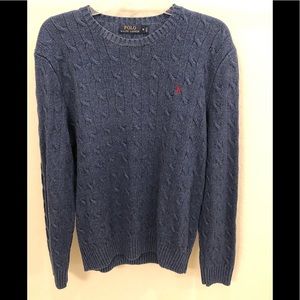 Men’s Polo Ralph Lauren cable knit silk sweater